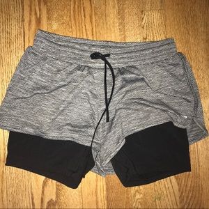 Built in spandex running shorts